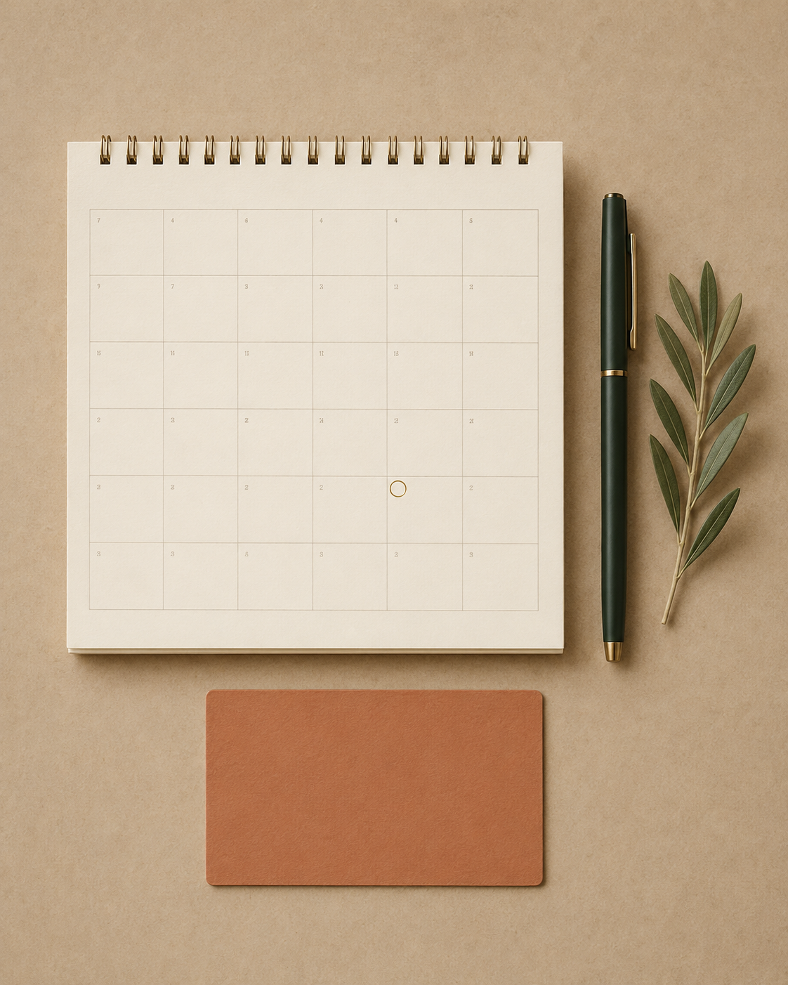 A calendar with an important date circled